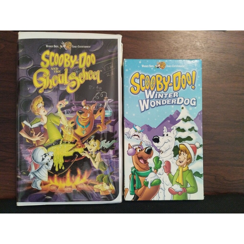 Scooby-Doo VHS Lot of 2 - The Ghoul School - Winter Wonderdog